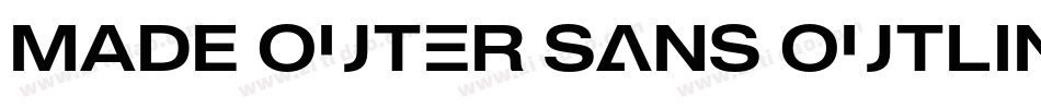 MADE Outer Sans Outline Alt Light PERSONAL USE字体转换